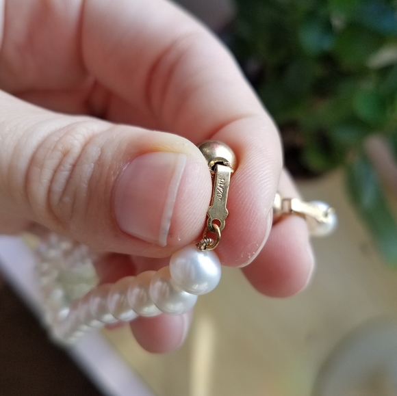 SOLD Vintage Genuine Pearl 3-pc Set - Picture 7 of 9